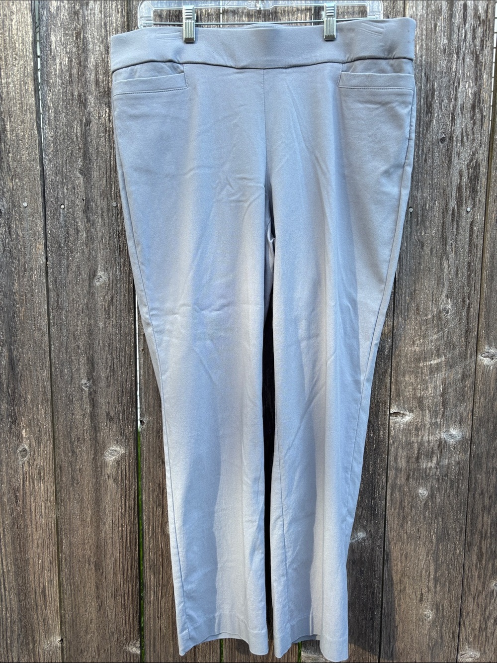Briggs New York Light Gray Straight Leg Pants